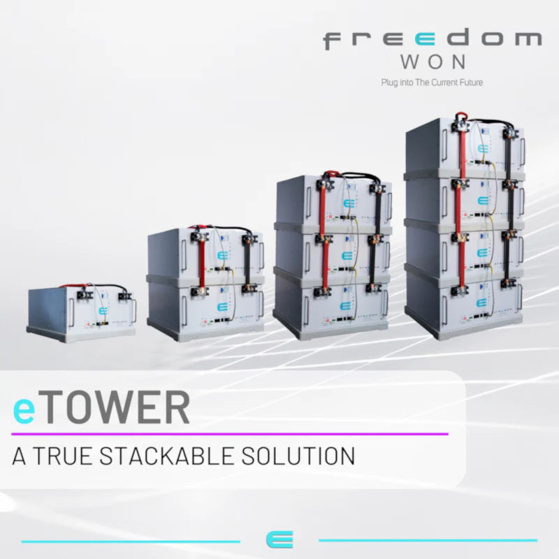 Freedom Won eTower LiFePO4 Battery 5kW 52V